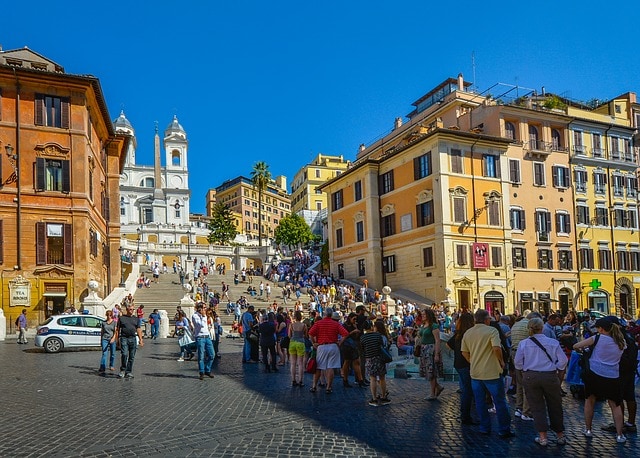 Rome Spanish Steps Monument City 