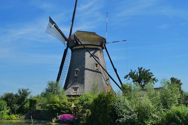 Windmill Kinderdijk The Netherlands 